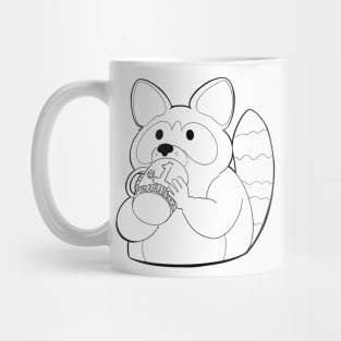 Rise and code, raccoon Mug